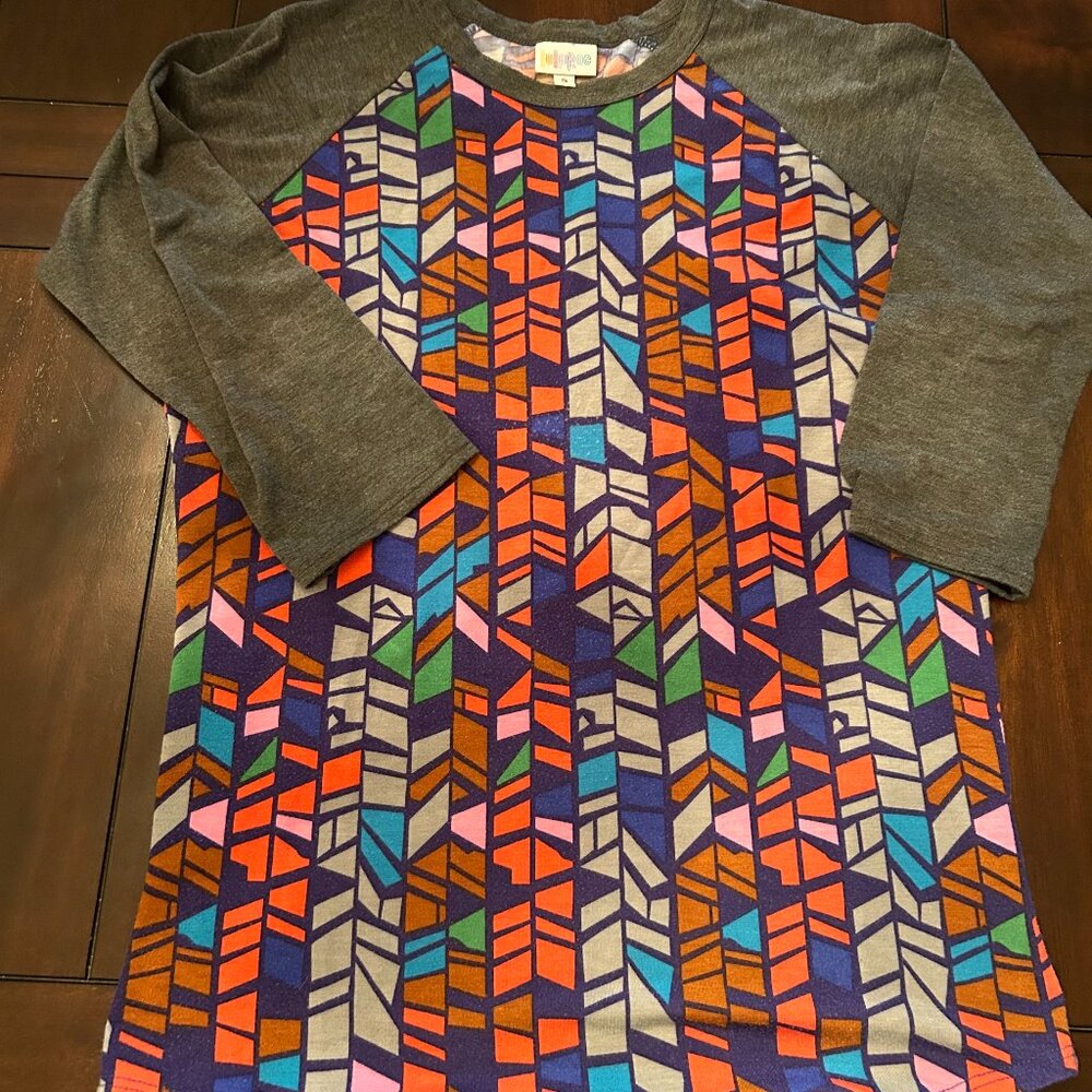 Multicolor Lularoe Randy Tee S